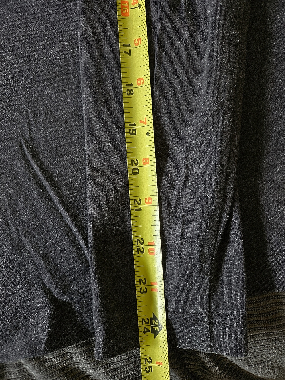 Basic Long-Sleeve Crew Neck Top by Champion — Dark Charcoal. Size L - Picture 8 of 8